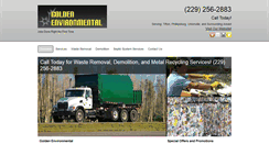 Desktop Screenshot of goldenenvironmental.org