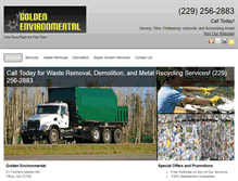 Tablet Screenshot of goldenenvironmental.org